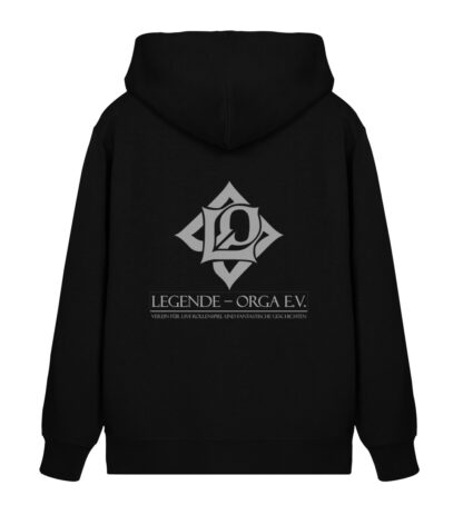 Küche Orga - Logo vorne klein - LO Logo HINTEN GRAU - Unisex Organic Zipper 2.0 ST/ST-16